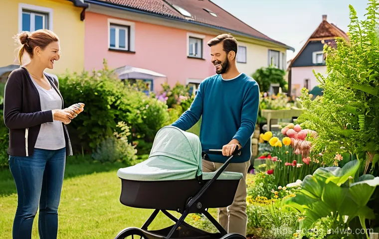 호혜적 교환 시스템의 경험 공유 플랫폼 - **Prompt:** A vibrant, sunny scene in a charming German neighborhood. A diverse group of adults, ran...