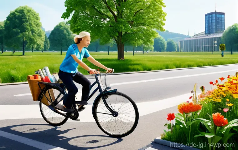 호혜적 교환 시스템의 경험 공유 플랫폼 - **Prompt:** A vibrant, sunny scene in a charming German neighborhood. A diverse group of adults, ran...
