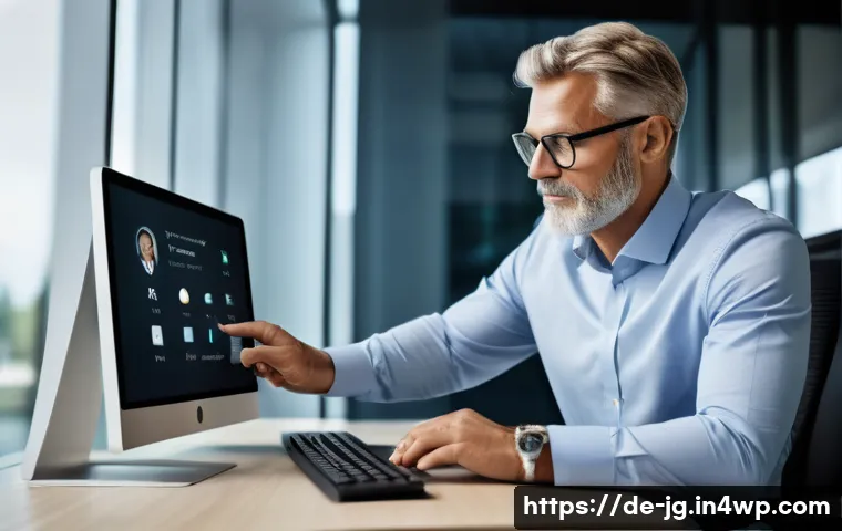 호혜적 교환 시스템의 인증 절차 - A modern corporate office scene illustrating multi-factor authentication in action: a professional m...
