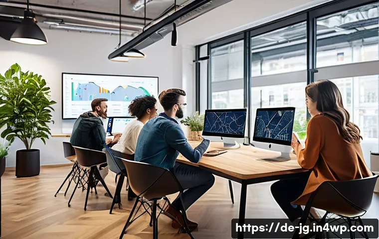 호혜적 교환 시스템과 경제 모델 혁신 - A diverse group of adults collaborating in a modern co-working space in Berlin, Germany, surrounded ...